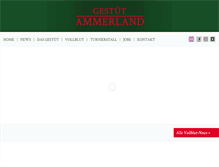 Tablet Screenshot of gestuet-ammerland.com